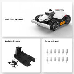 LUBA mini 2 AWD 1500 LiDAR 360°+AI-Vision robotická sekačka - 1500m2, sklon až 80%, Wifi/Bluetooth/4G + Data na 3 roky ZDARMA (7)